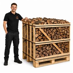 Kiln Dried Oak Firewood Logs- Ready to Burn Standard Crate