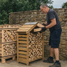 Kiln Dried Birch Firewood Logs- Ready to Burn Standard Crate