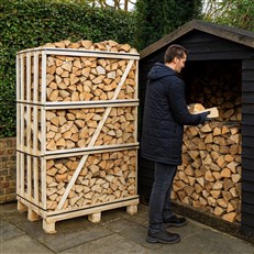 Kiln Dried Birch Firewood Logs - Large Crate | Ready to Burn Certified