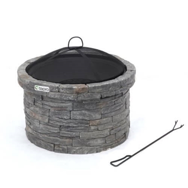 Stunning Stone Garden Fire Pit and Patio Heater