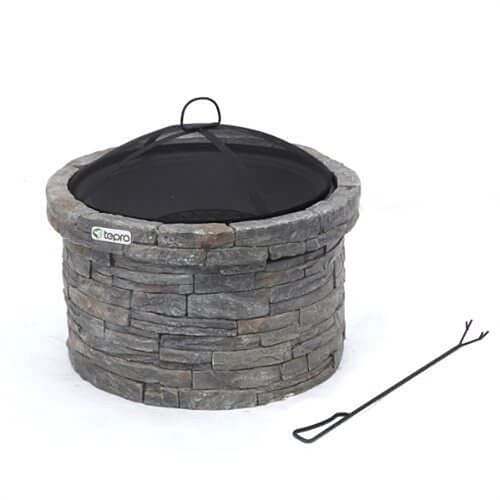 Stunning Stone Garden Fire Pit and Patio Heater