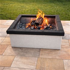 Garden Fire Pit Lit