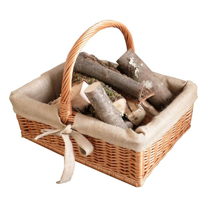 Traditional Style Wicker Firewood Log Basket