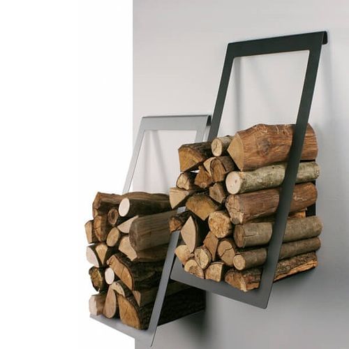 Wall Mounted log Basket