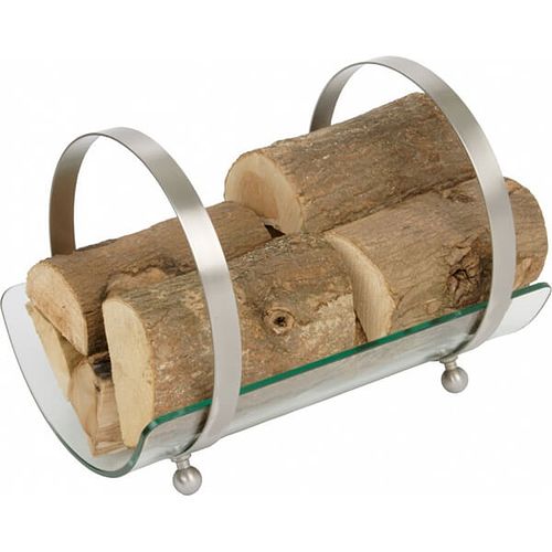 Circular Fireplace Glass Log Holder