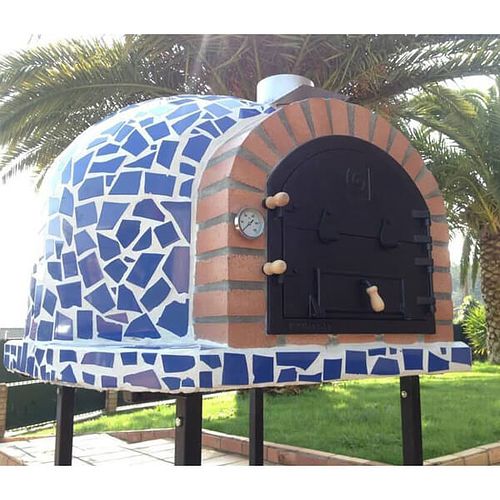 Blue Mosaic Outdoor Wood Fired Oven 