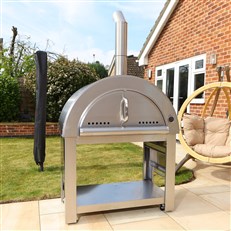 Large Stainless Steel Wood Fired Pizza Oven Package