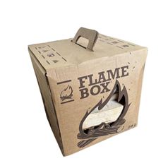 Flame Box with Kiln Dried Birch Firewood & Fire Starters