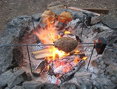 Grizzly Spit Rotisserie Fire Pit Rotisserie Fire Pit Grill At
