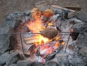 Grizzly Spit Fire Pit BBQ Rotisserie