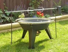 Grizzly Spit Fire Pit BBQ Rotisserie