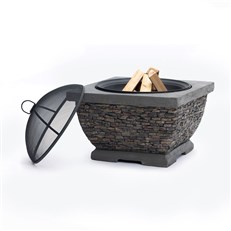 Stone Fire Pit - Wood Burning