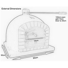Mediteranni Brick Outdoor Wood Fired Oven