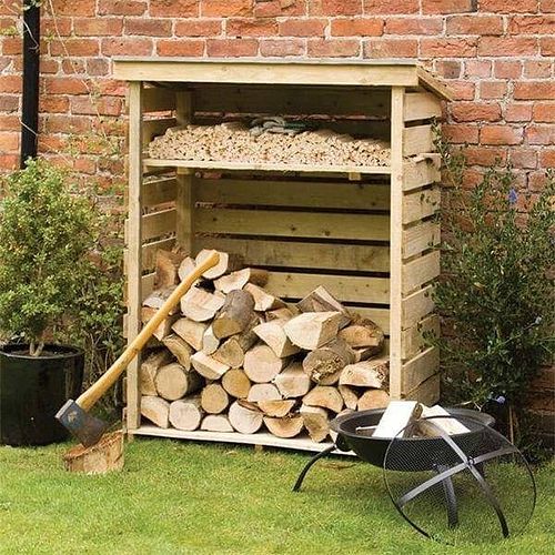 Small Firewood Log Store