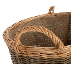 Small Willow Log Basket - Lining