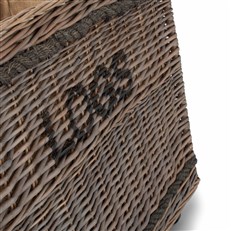 Jumbo 'Logs' Basket with Wheels - Stylish and Movable Fireside Storage Solution