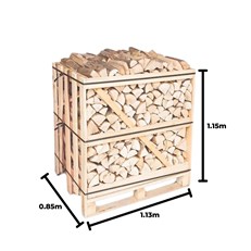 Kiln Dried Oak Firewood Logs- Ready to Burn Standard Crate