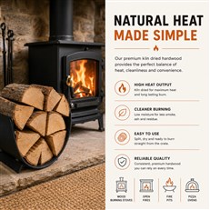 60L Boot Bag of Kiln Dried Birch Firewood Logs